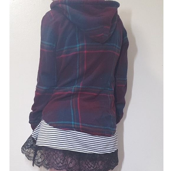 Plaid hooded shirt - Picture 4 of 4